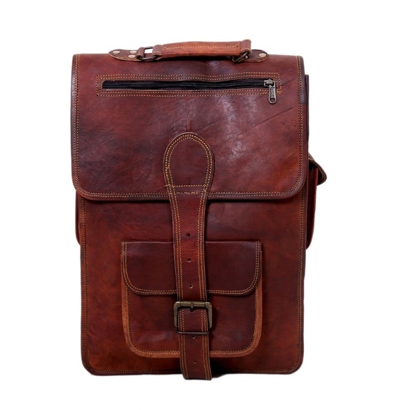 Handmade Organic Leather Backpack